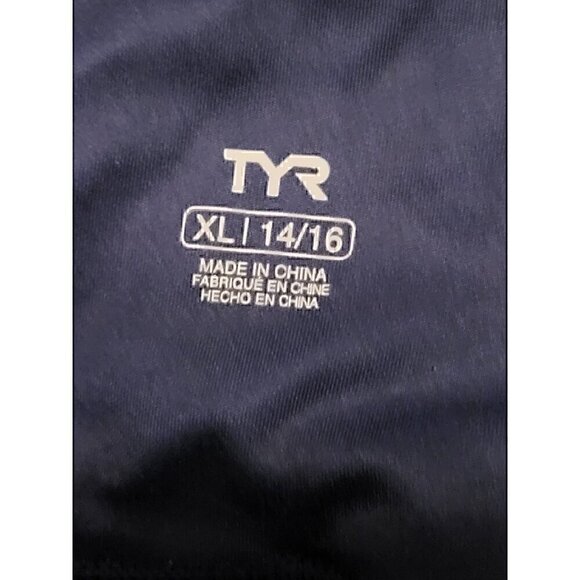 TYR Base Kinetic Women's High-Rise 2" Shorts  Forge Blue Multi Women's Size XL - Picture 6 of 7